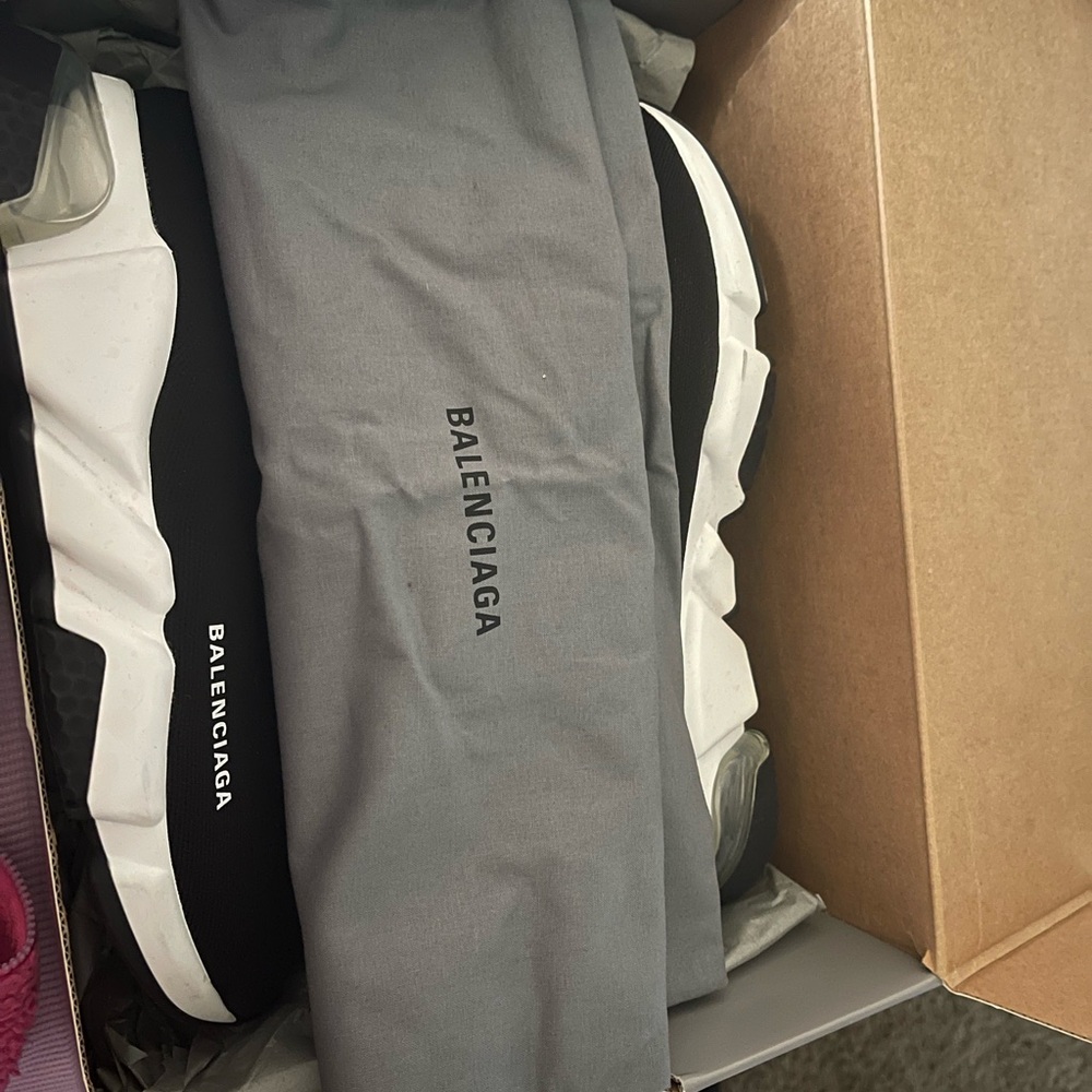 Balenciaga Black and White Sneakers